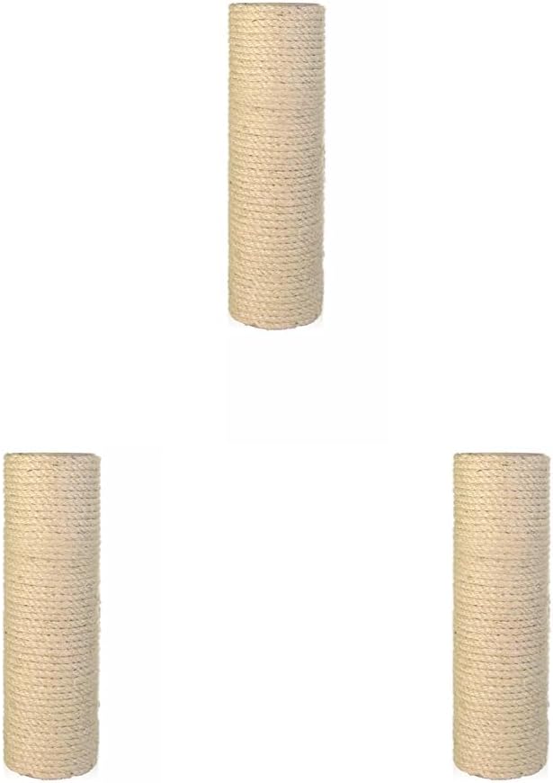 Trixie 43990 Ersatzstamm, Sisal, ø 9 × 30 cm, Natur (Packung mit 3) 9 × 30 cm (Packung mit 3), 9 &#x