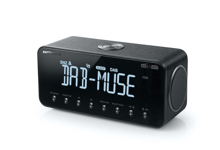 Muse ‎M-196 DBT | Radio-Wecker DAB+/FM PLL | Dual Alarm | Bluetooth | NFC | modernes Design mit Disp