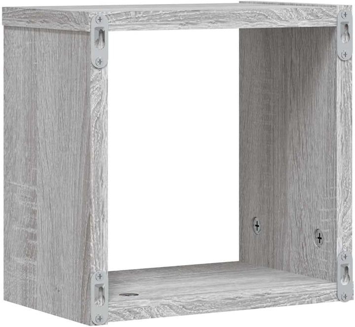 vidaXL Wandregale Wandhalterung 4 STK. Graues Sonoma 26 x 15 x 26 cm | Macht jeden Raum schicker mit