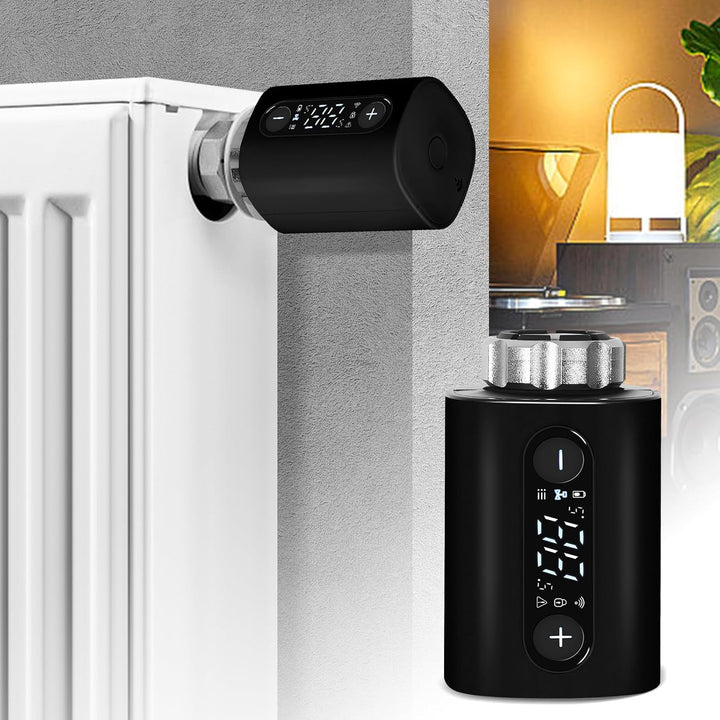 Heizkörperthermostat, WiFi Smartes Heizungsthermostat mit APP-Steuerung, inkl. 5 Adapter, kein Gatew