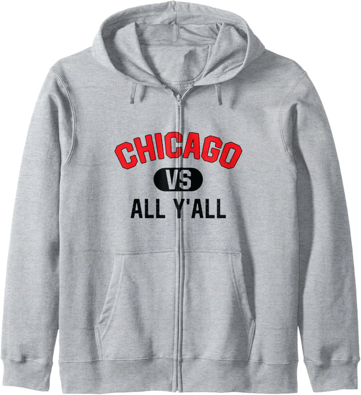 Chicago gegen all Y'All - Lustiges Chicago Kapuzenjacke