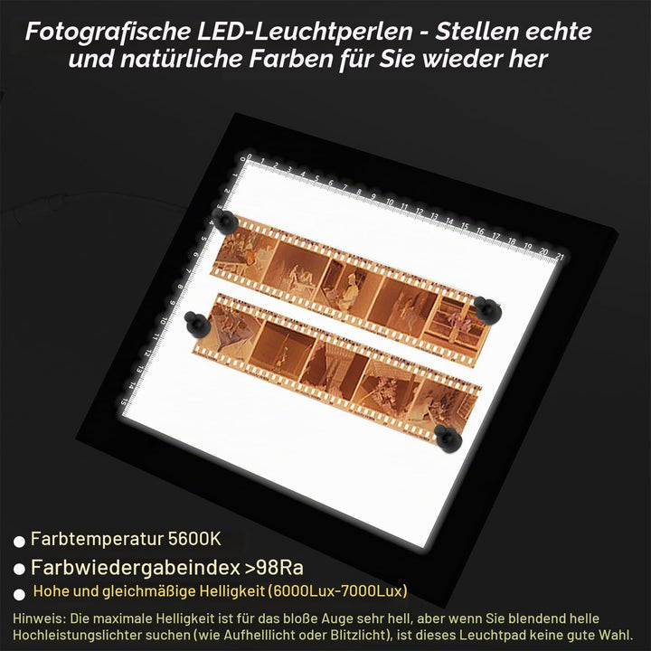 Magnetisch Diascanner Ultradünner Dimmbar LED Leuchtplatte- 21 x 15 Zentimeter-5600K - Hintergrundbe