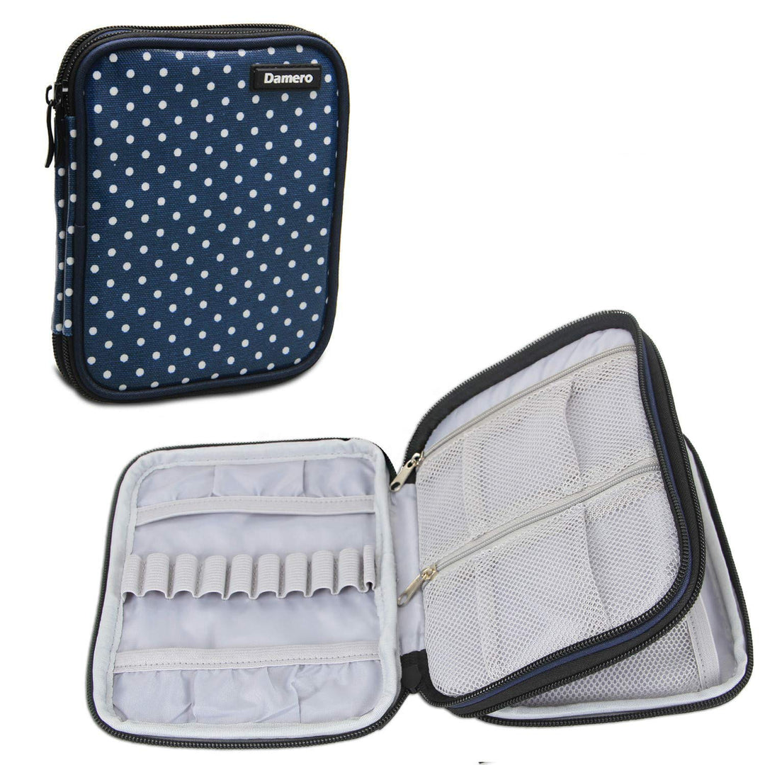 Damero Häkelnadeln-Tasche, Stricktasche für Stricknadeln, Handarbeitstasche für Haken, Stricken, Bla