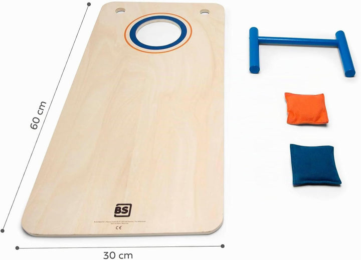 BS Toys Cornhole Spiel für Garten - Wurfspiel für Draussen - Holz Konstruktion - Spass für die ganze