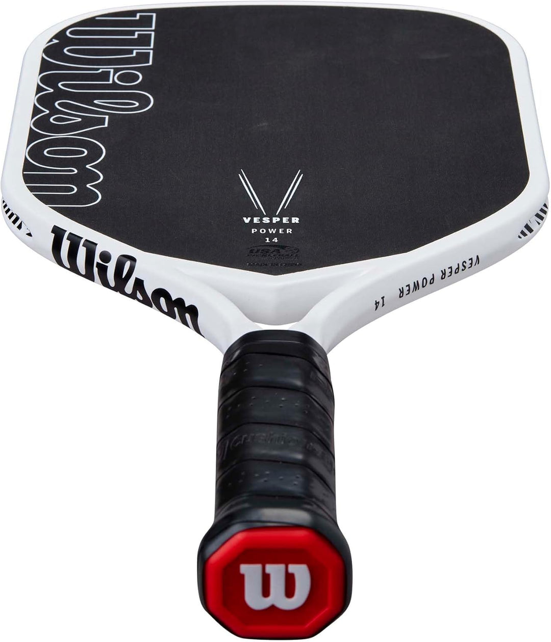 Wilson Vesper Power 14 Pickleball-Schläger, Dynamisches Design, Verlängerter Griff, Hybrid-Oberfläch
