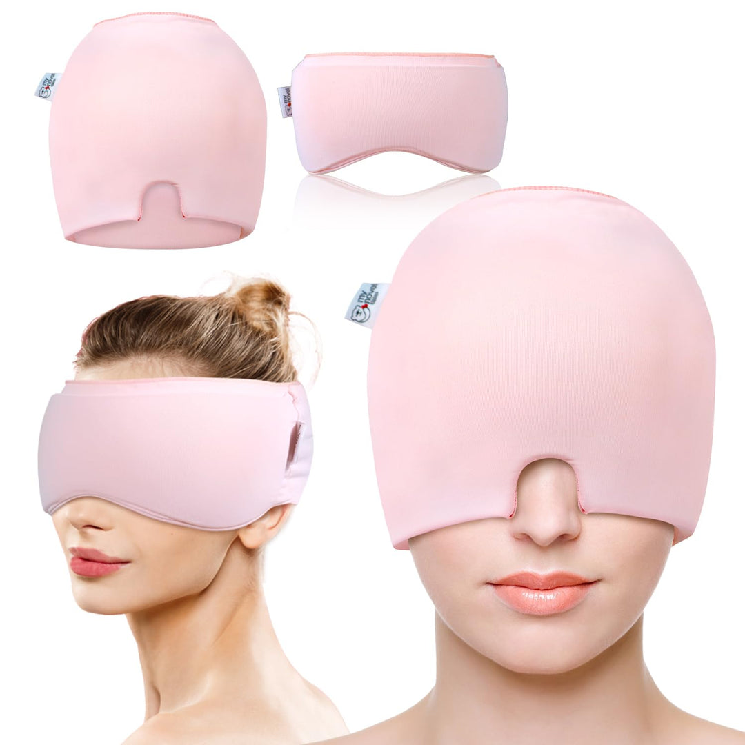 my novel things 2 Stück Migräne Maske und Augenmaske Kühlend, Migräne Kühlmaske, Migraine Relief Cap