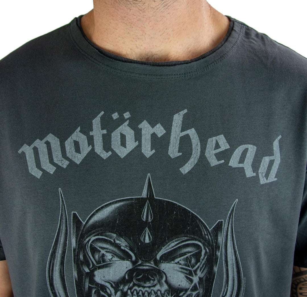 Amplified Herren Motorhead-England T-Shirt, Grau