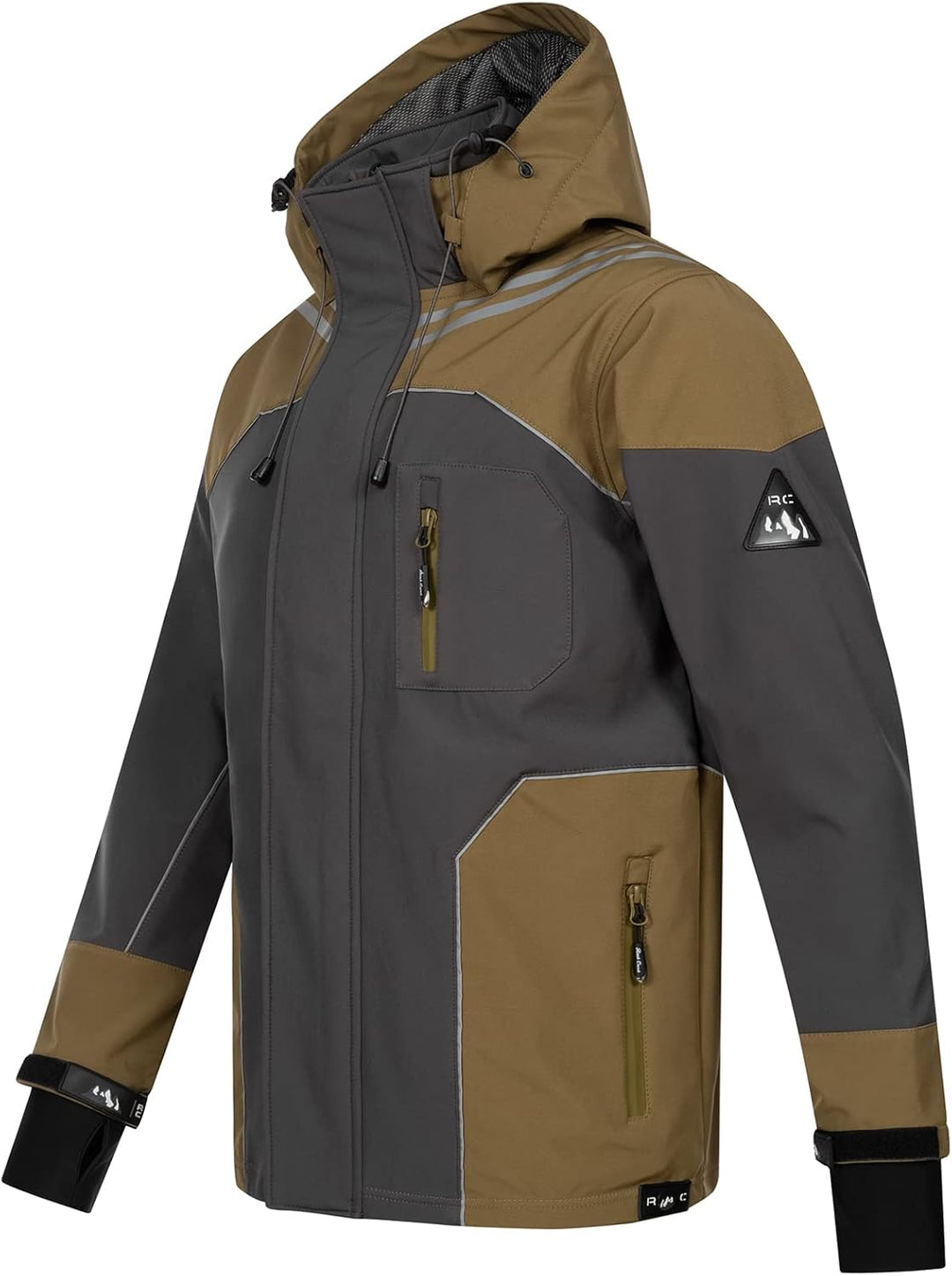 Rock Creek Herren Softshell Jacke Outdoor H-312 S Hellbraun, S Hellbraun