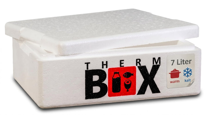 THERM BOX 7W Styroporbox 7 Liter Innen 33,5x23,5x9cm Wandstärke 3cm | Thermobox, Isolierbox, Kühlbox