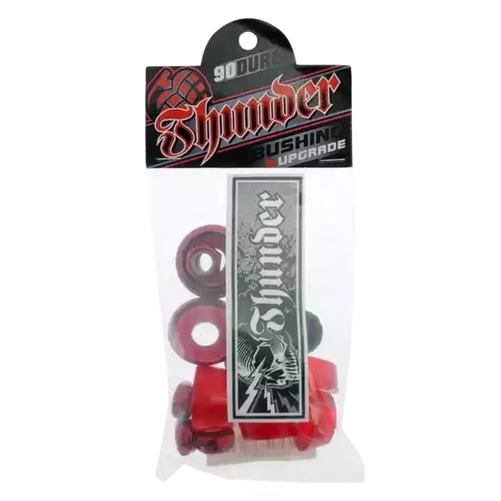 Thunder Rebuild Kit Bushings Washers Axel And Kingpin Nuts Pivot Cup 90 Duro x2 Red Red Einheitsgrös