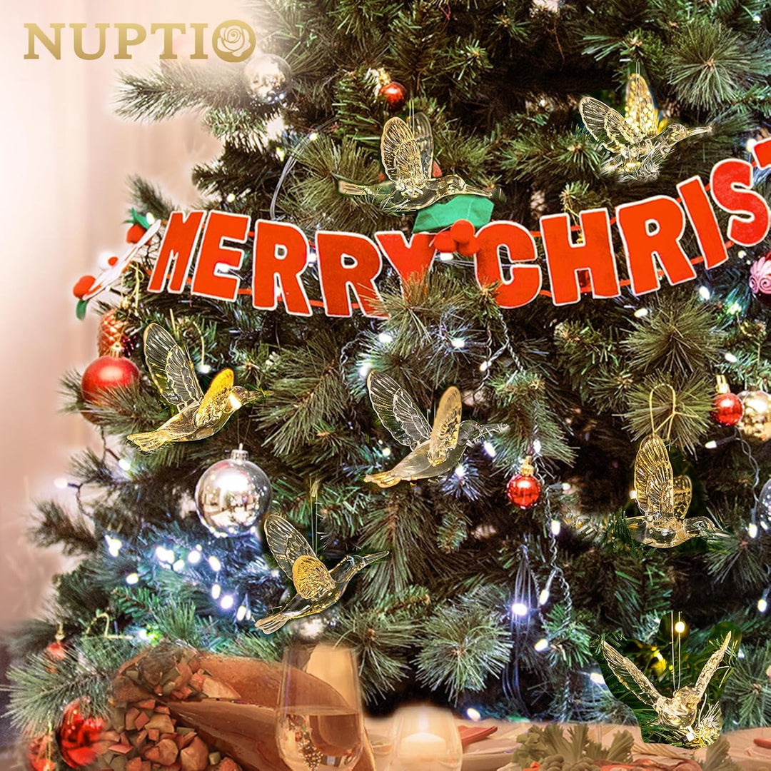 NUPTIO 100 Stücke DIY Fliegenden Vogel Dekorative Decke Hängen Ornamente Weihnachtsbaum für Zuhause
