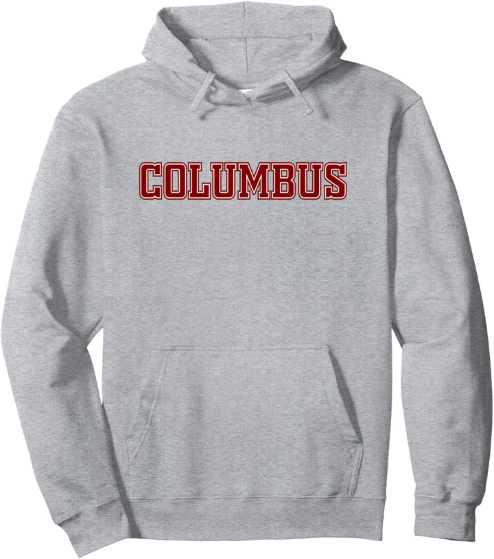 Columbus Ohio USA State Vintage Text Schulausrüstung Retro Pullover Hoodie