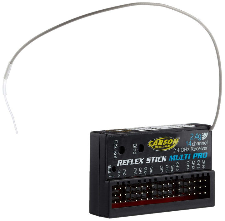 Carson 500501540 Modellsport Reflex Stick Multi Pro 14-Kanal Empfaenger 2,4GHz, Medium