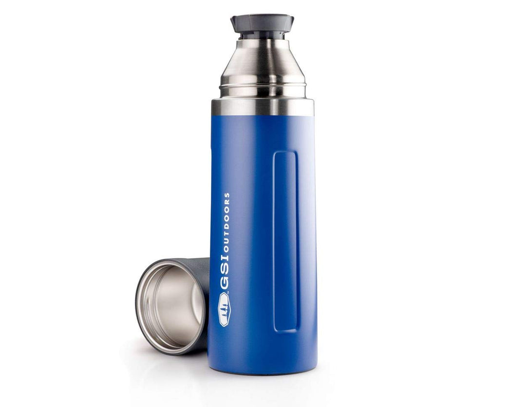 GSI Glacier Vakuumflasche Thermoskanne 1000 ml Blau (Blau), 1000 ml Blau (Blau)