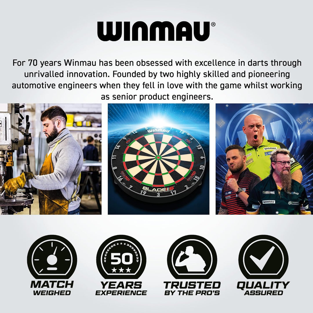WINMAU Dartscheiben-Einfassungen Schwarz Trooper, Schwarz Trooper