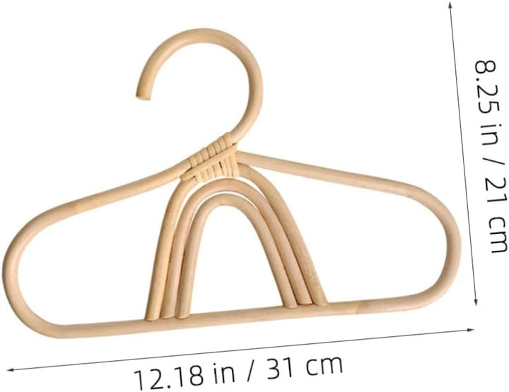 Cabilock Rattan Kinderkleiderbügel Handgemachte Kleine Kleiderbügel Für Junge Mädchen Und Junge Mädc