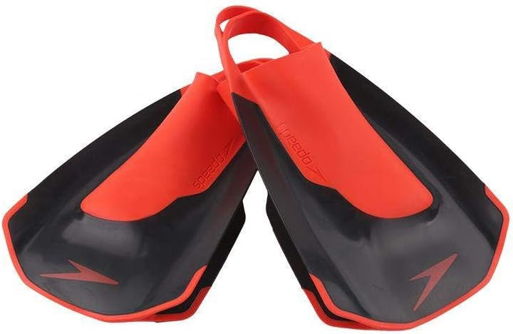 Speedo Unisex Erwachsene Fastskin Kickfin Kick Fin 5-6 Schwarz/Siren Rot, 5-6 Schwarz/Siren Rot