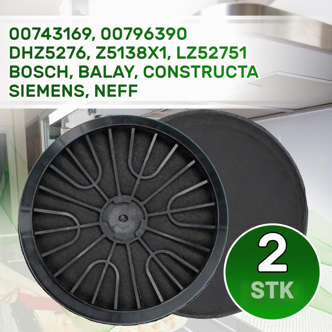 Dunstabzugshaube Filter Ø 187 mm 00743169 00796390 für Bosch für Balay | DHZ5276 Z5138X1 LZ52751 für