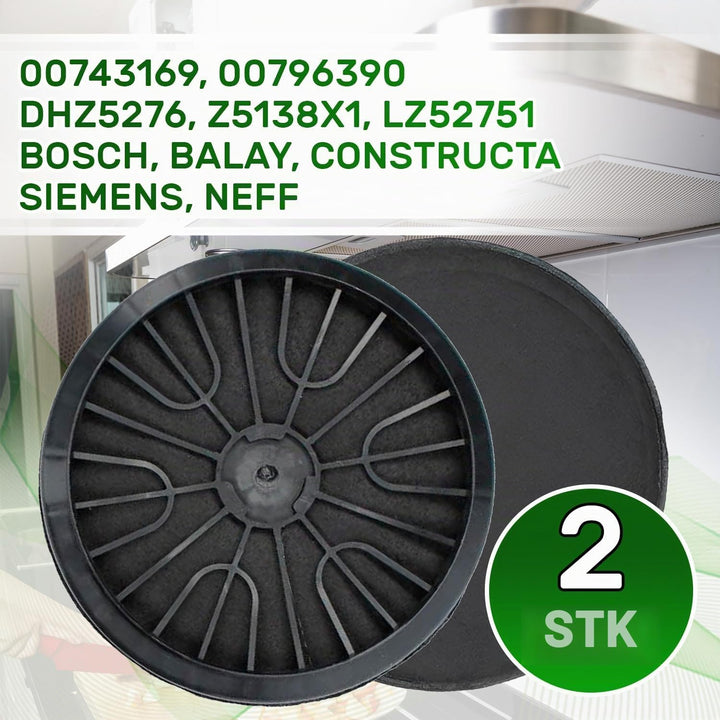 Dunstabzugshaube Filter Ø 187 mm 00743169 00796390 für Bosch für Balay | DHZ5276 Z5138X1 LZ52751 für