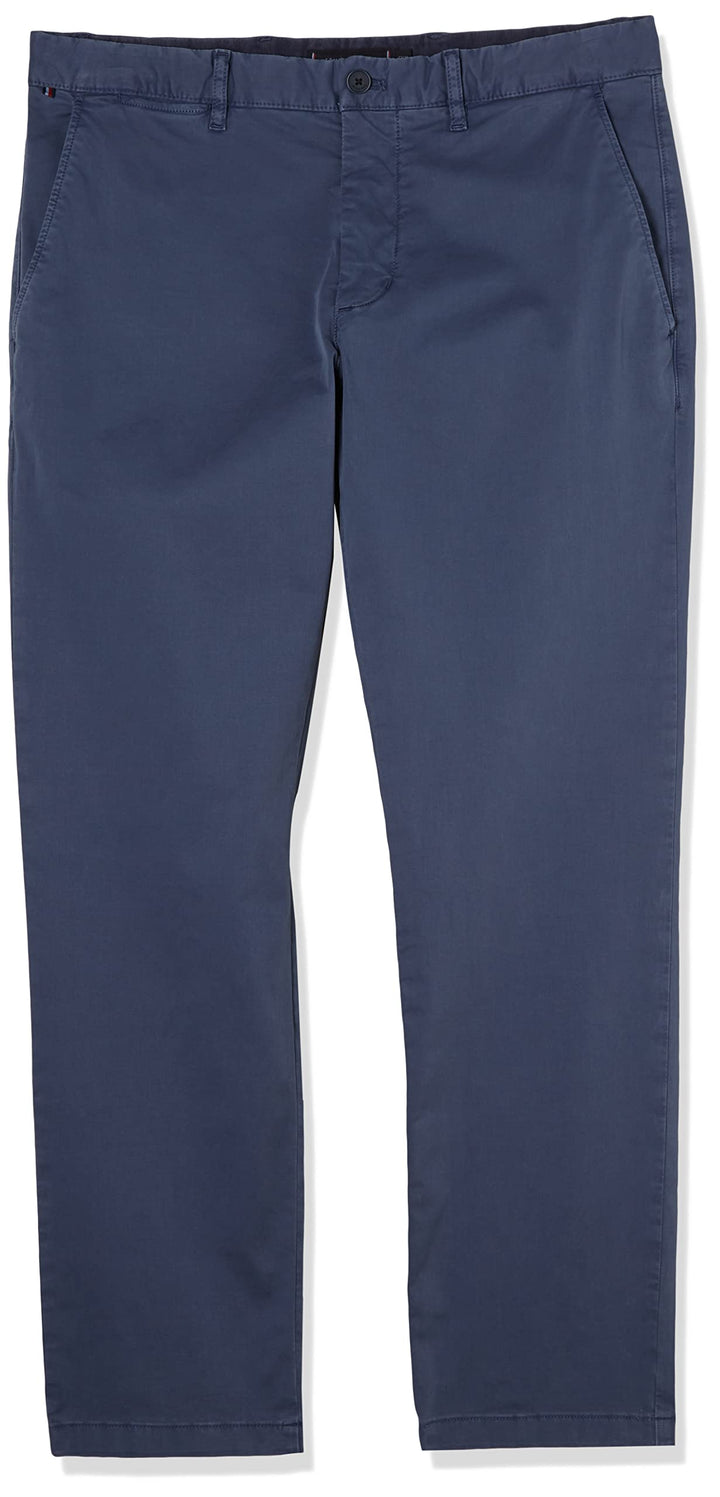 Tommy Hilfiger Herren Gewebte Hosen 28W / 34L Blau (Faded Indigo), 28W / 34L Blau (Faded Indigo)