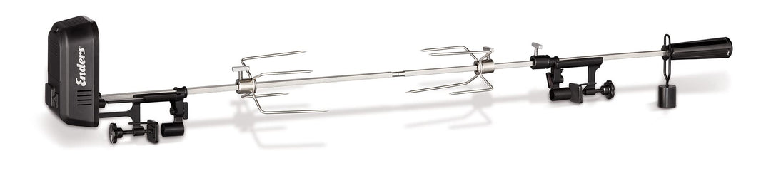 Enders® Grillspiess Pro, aus Edelstahl, werkzeuglose Montage, Belastung bis zu 10kg, laufruhiger Ele