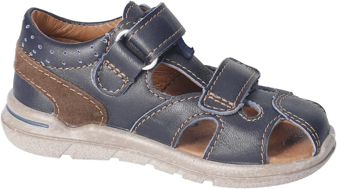 PEPINO Ricosta Mädchen und Jungen Kletthalbschuhe KASPI,Halbschuhe,WMS:Mittel, Blau 180
