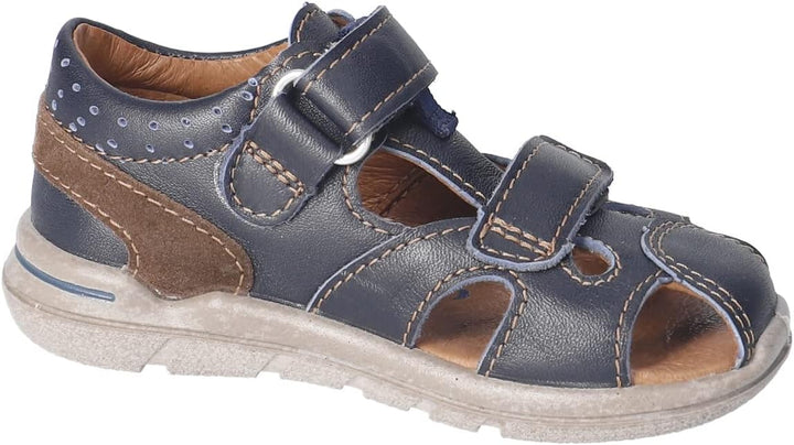 PEPINO Ricosta Mädchen und Jungen Kletthalbschuhe KASPI,Halbschuhe,WMS:Mittel, Blau 180
