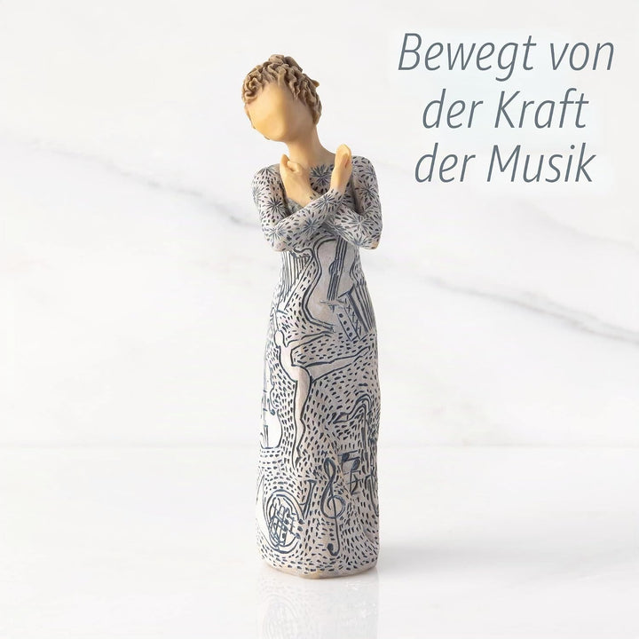 Willow Tree Music Speaks (hellere Haut), geformte, handbemalte Figur, Hellere Haut