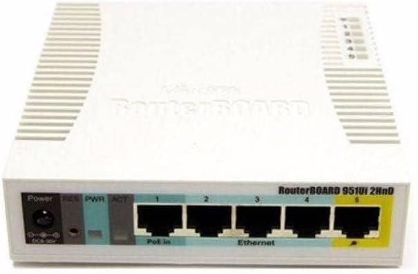 Mikrotik RB951Ui-2HnD White Power Over Ethernet (PoE)