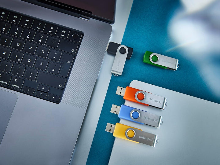 Intenso Basic Line Multipack 10x 8 GB USB-Sticks USB 2.0 mit schnellen Datentransfer und Beschriftun
