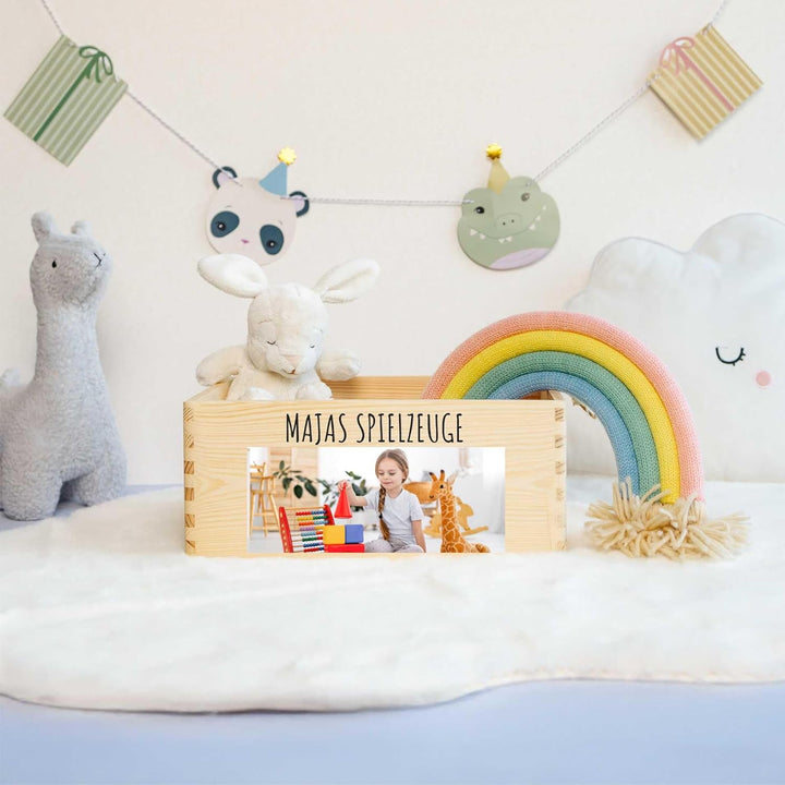 Creative Deco Personalisiert Geschenke Wunschtext + Foto | Fotogeschenke Holzkiste | Dein Eigenes Bi