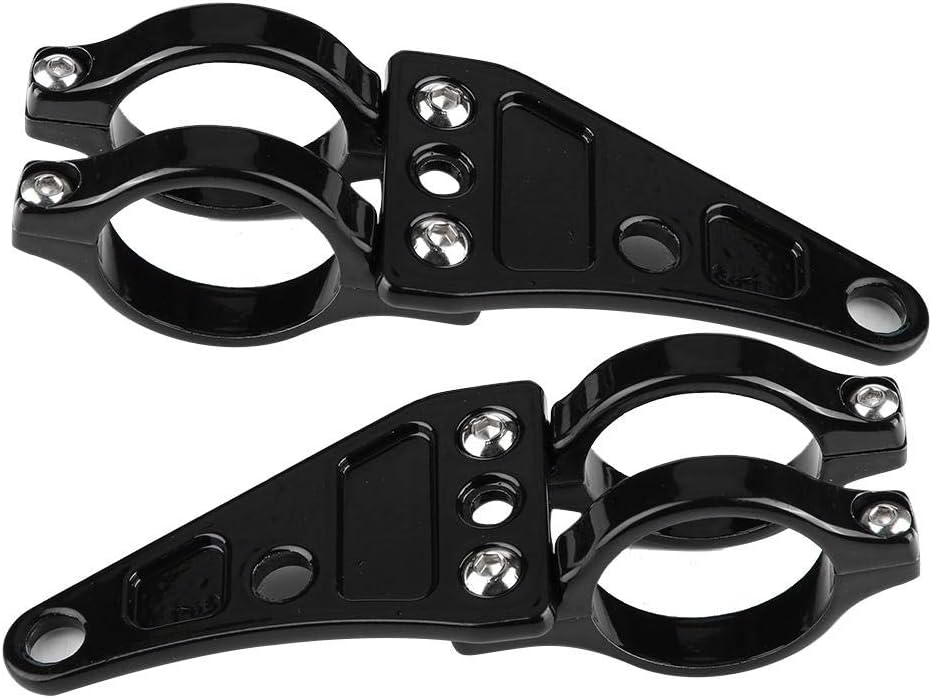 KIMISS 2tlg. Halterung für Scheinwerferhalter vorne Halter für Lampe 38mm-41mmmm für Motorräder