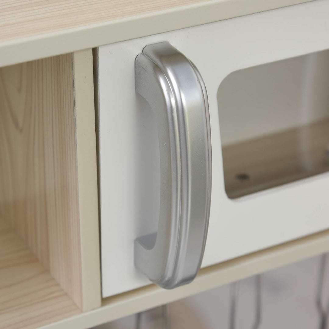 HOMCOM Kinderküche mit Ofen Spüle Kühlschrank für Kinder ab 3 Jahren Weiss | Spielküche, Puppenküche