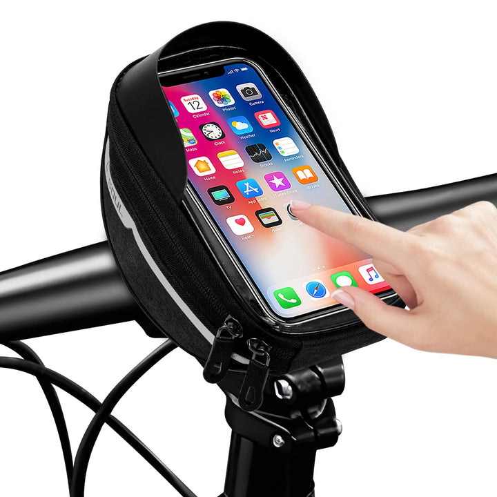 Fahrrad Rahmentasche Handytasche mit 3D-Sonnenblende/TPU Touchscreen