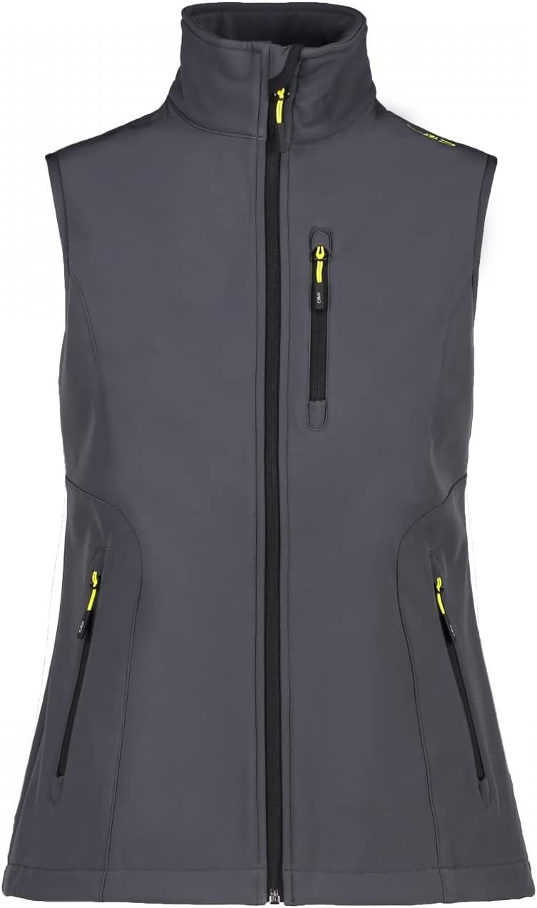 CMP Damen Softshellweste für Damen Weste 48 Gelb, 48 Gelb
