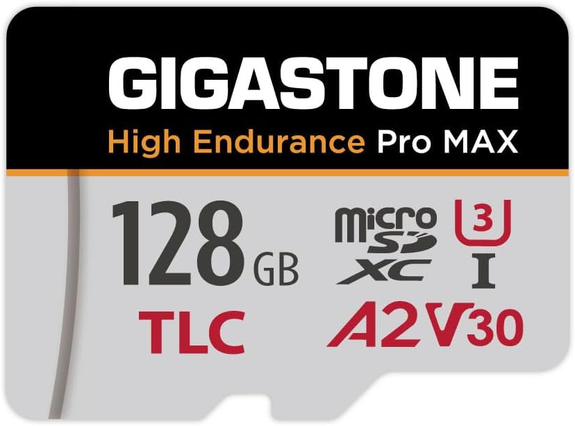 GIGASTONE 128 GB Micro-SD-Karte, hohe Ausdauer Pro MAX Serie Geschwindigkeit bis zu 160 MB/s, kompat