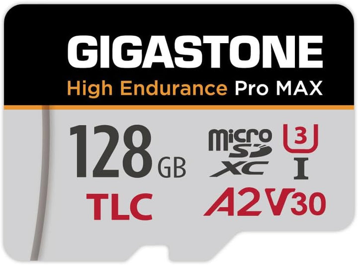 GIGASTONE 128 GB Micro-SD-Karte, hohe Ausdauer Pro MAX Serie Geschwindigkeit bis zu 160 MB/s, kompat