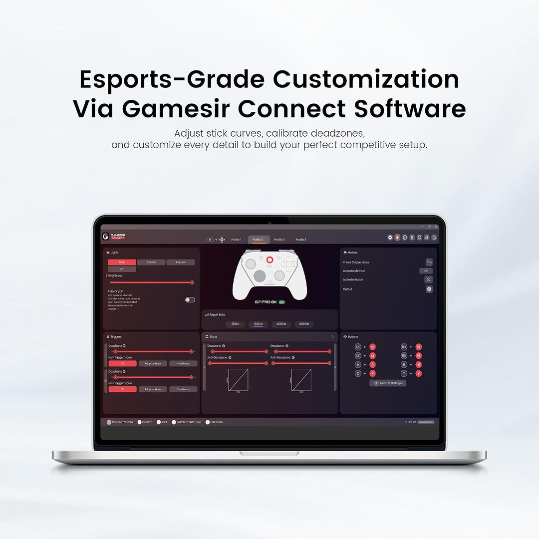 GameSir G7 Pro 8K Kabelloser Esports-Controller für PC – Weiss