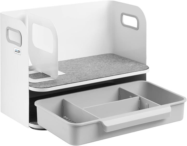 Ergo Office ER-440 Schreibtisch-Organizer mit Schublade und Buchstütze Organizer für Büroutensilien
