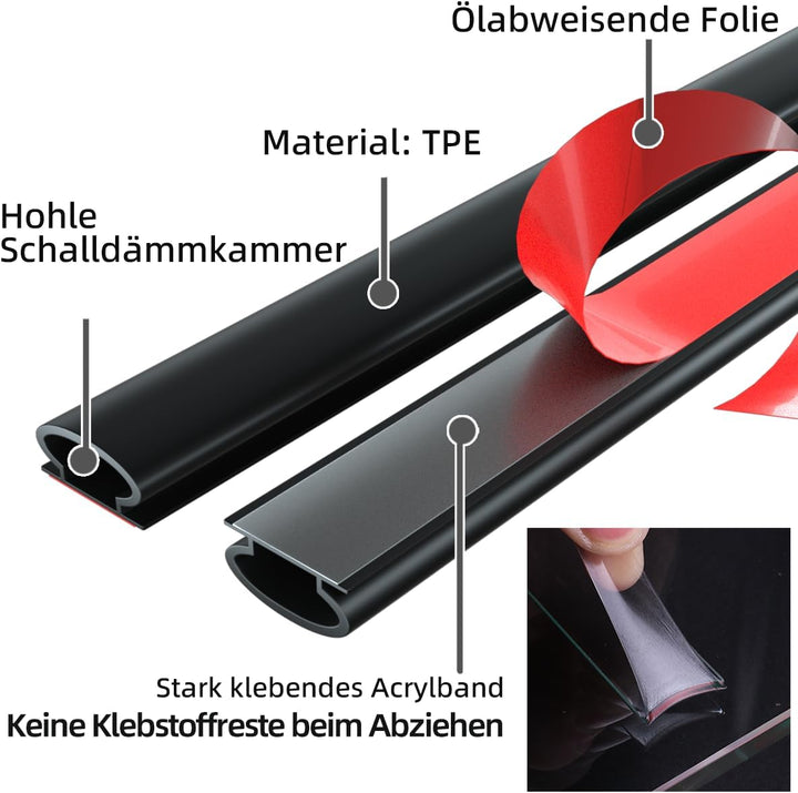 Türdichtung Dichtungsband Selbstklebend,Haustür Türrahmen Dichtung Flexibel,Türdichtungen Gummidicht