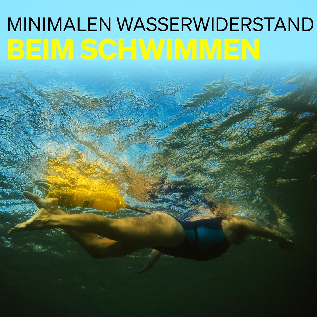 Restube Schwimmboje - Aufblasbare Schwimmhilfe für Schwimmen, Schnorcheln, Triathlon, SUP, Freiwasse