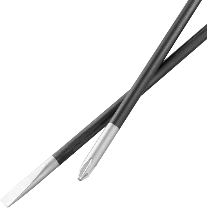 SINJEUN 6 Stück Schraubendreher Set, 3 Kreuzschlitzschraubendreher und 3 Flachschraubendreher, 6 x 3