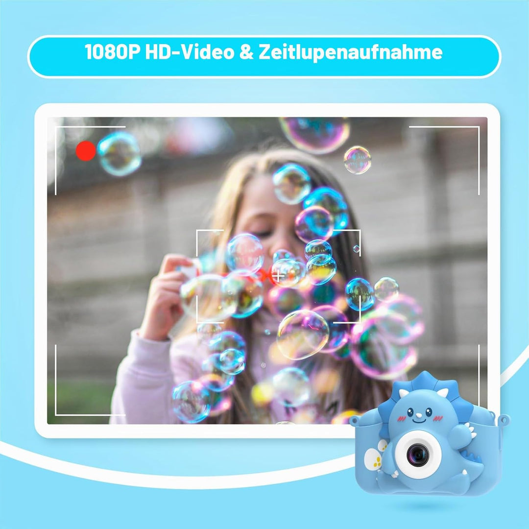 Kinderkamera, HiMont Digitalkamera Kinder mit 32GB SD-Karte & 2.0”-Bildschirm, 1080P Kinder Kamera &
