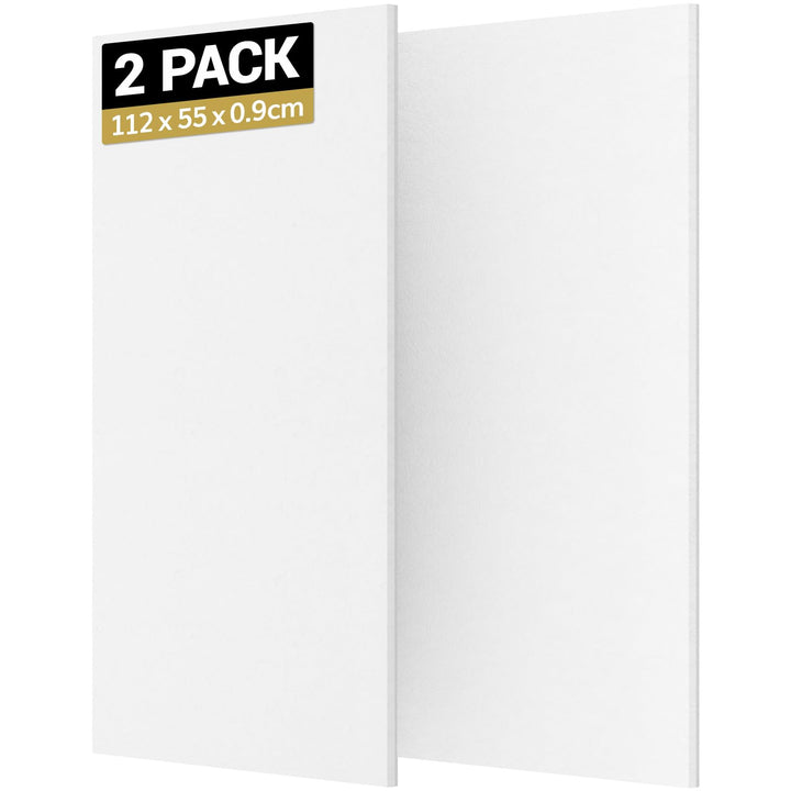 TONOR Gross Akustikpaneele Selbstklebend, 2 Pack 112x55 cm Schallschutzplatten Akustikplatten für Wa