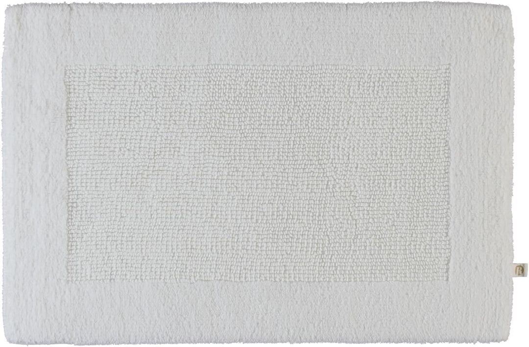 RHOMTUFT 4515316078 Badteppich mit Aussparung Prestige 60 x 60 cm, Aqua 45 x 60 cm Badteppich 01 Wei