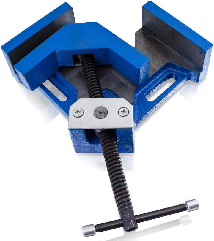 BITUXX® Präzisions Winkelschraubstock 100mm Winkelspanner Gehrungszwinge Schweisswinkel Industriesch