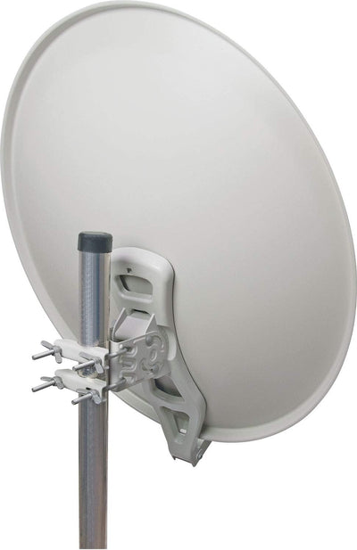 Schwaiger SPI710.0 Aluminium Offset Parabol-Antenne (75 cm) hellgrau
