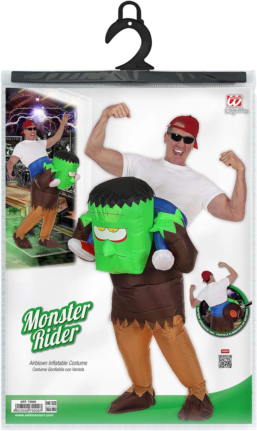 "MONSTER RIDER" (airblown inflatable costume) (4 x AA batteries not included) - (One Size Fits Most