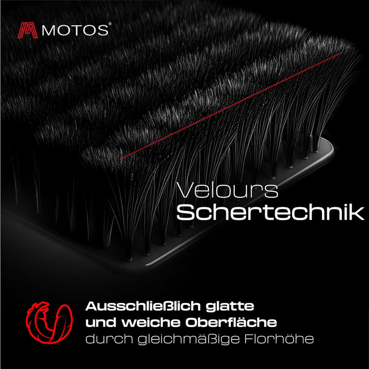 MatsMore Autoteppiche Automatten Velours Fussmatten passt für Ford Mondeo MK5 2014- - Premium, Matt,