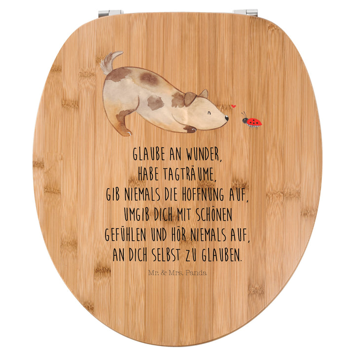 Mr. & Mrs. Panda Motiv WC Sitz Hund Marienkäfer - Geschenk, WC-Sitz, Toilette, Hunderasse, Klobrille